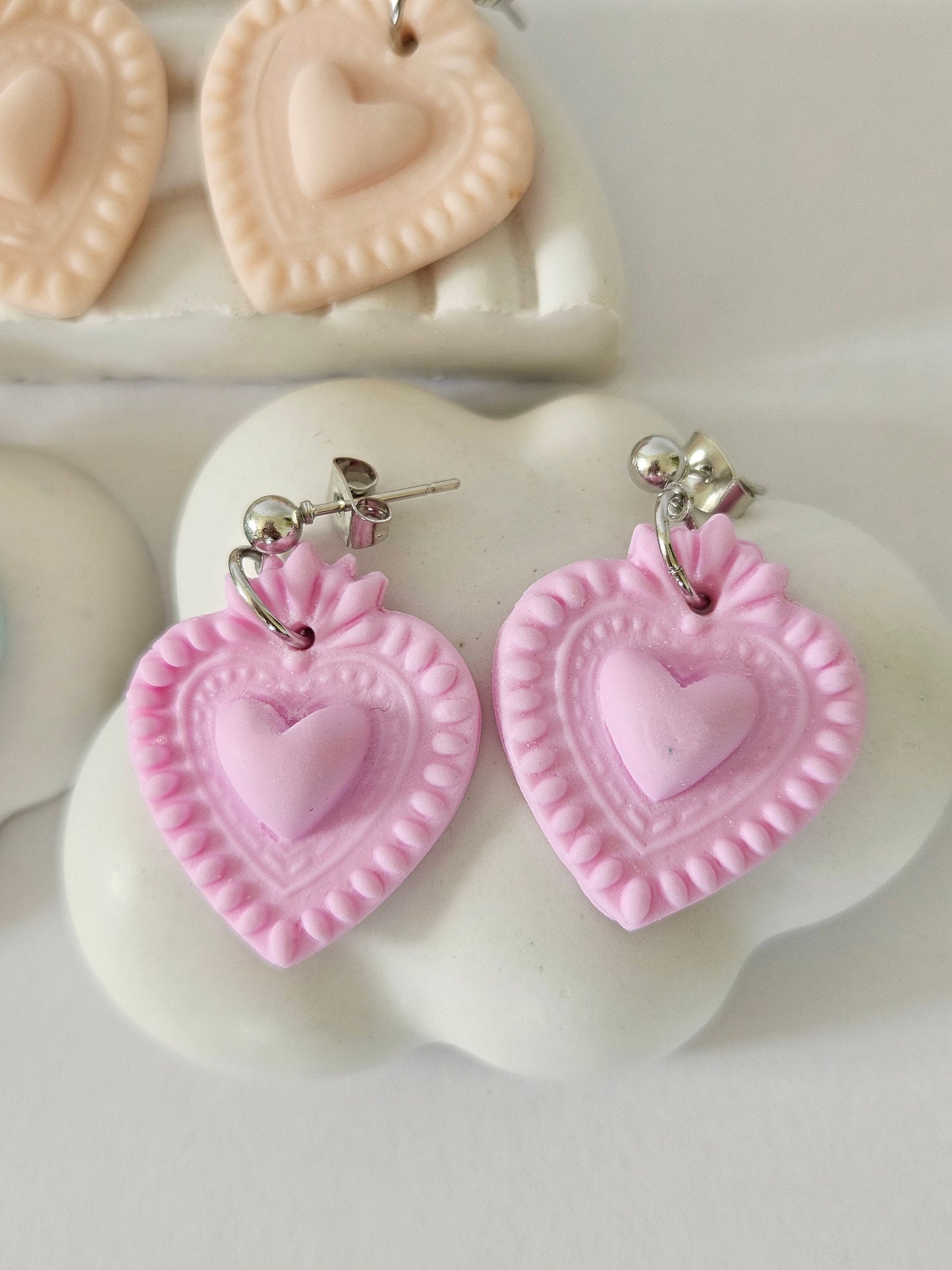 Orecchini cuore sacro