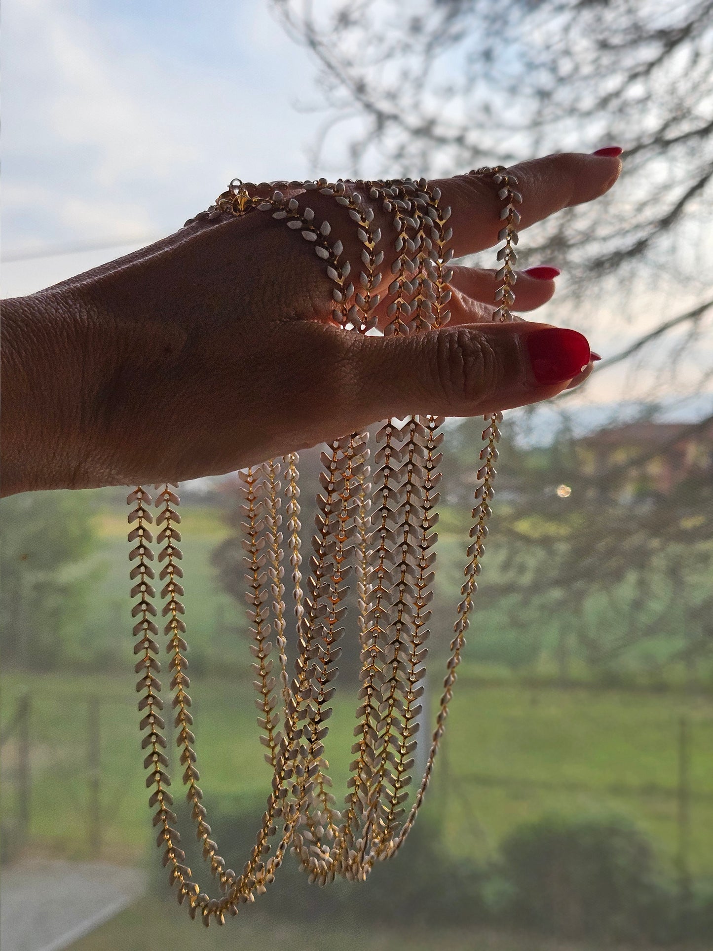 Collana foglie