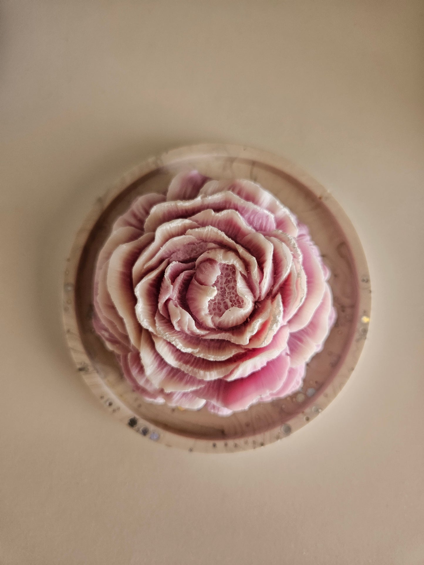 Peonia in cera di soia
