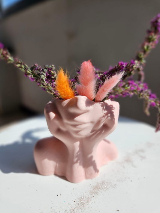 Vaso Jesmonite "Lei"